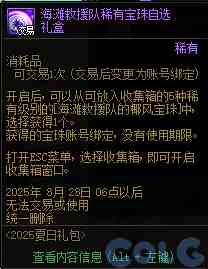 DNF2025夏日套收集箱宝珠叫什么名字