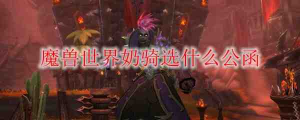 魔兽世界奶骑橙装属性公函推荐