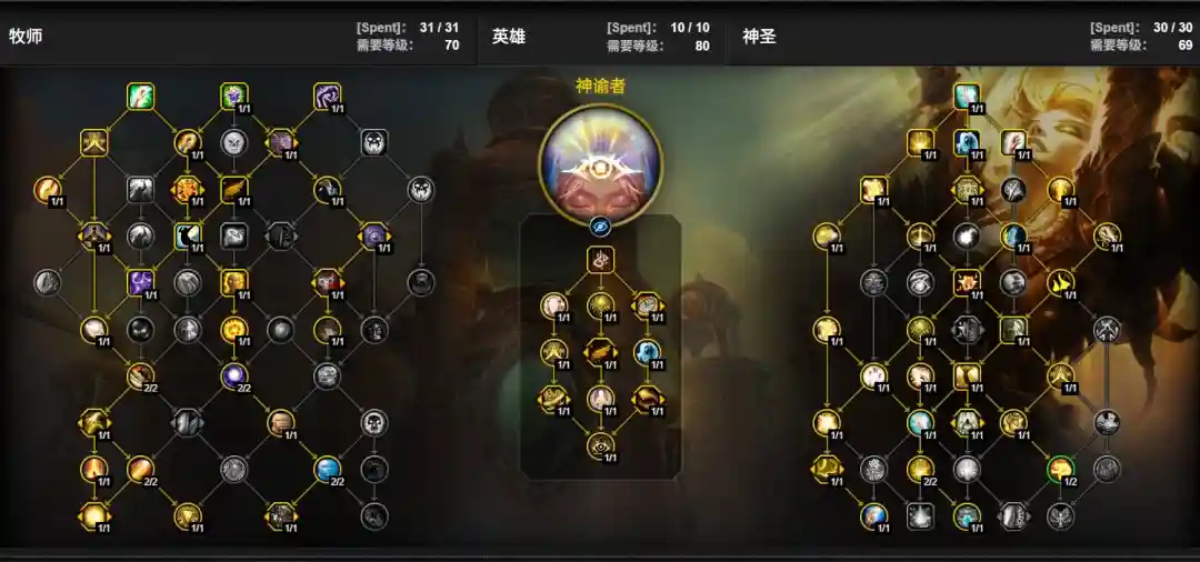 魔兽世界12.0前夕神牧天赋加点一览