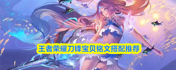 王者荣耀刀锋宝贝铭文搭配推荐