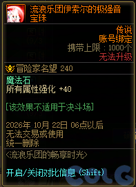 DNF流浪乐团畅享时光活动奖励一览