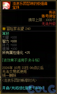 DNF流浪乐团畅享时光活动奖励一览